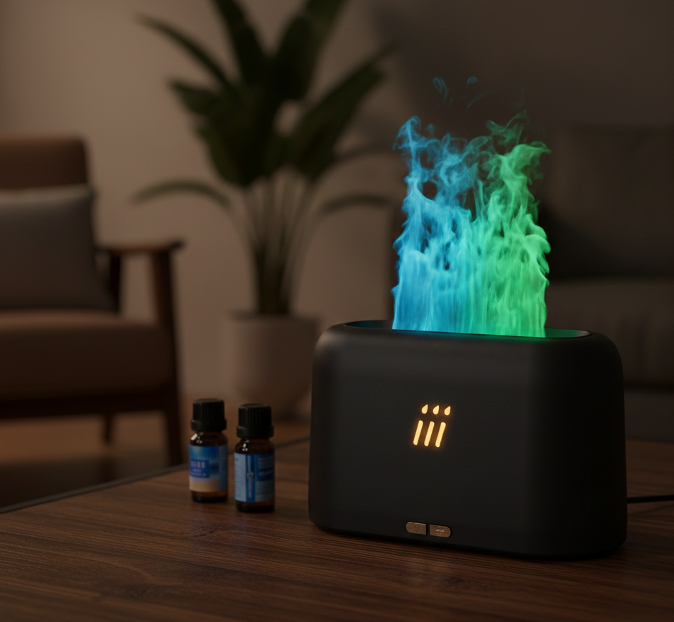 Ultrasonic Flame Aroma Diffuser