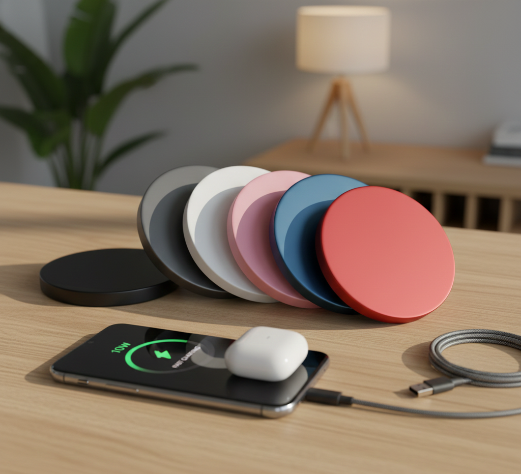 Ultra-Thin 10W Round Wireless Charger