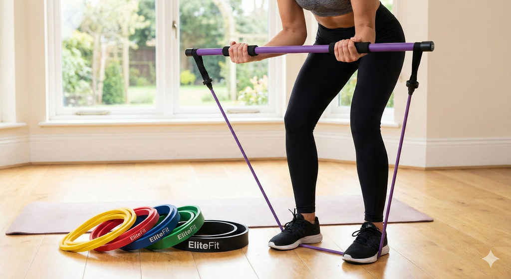 EliteFit Portable Resistance Bands – Fitness, Yoga & Pilates