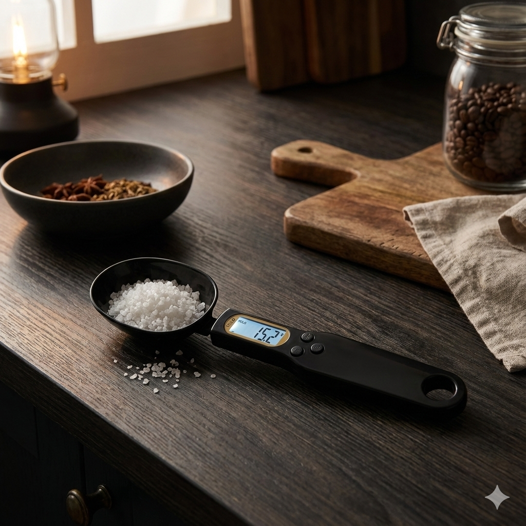 LCD Digital Kitchen Scale – Spoon & Food Measuring Tool