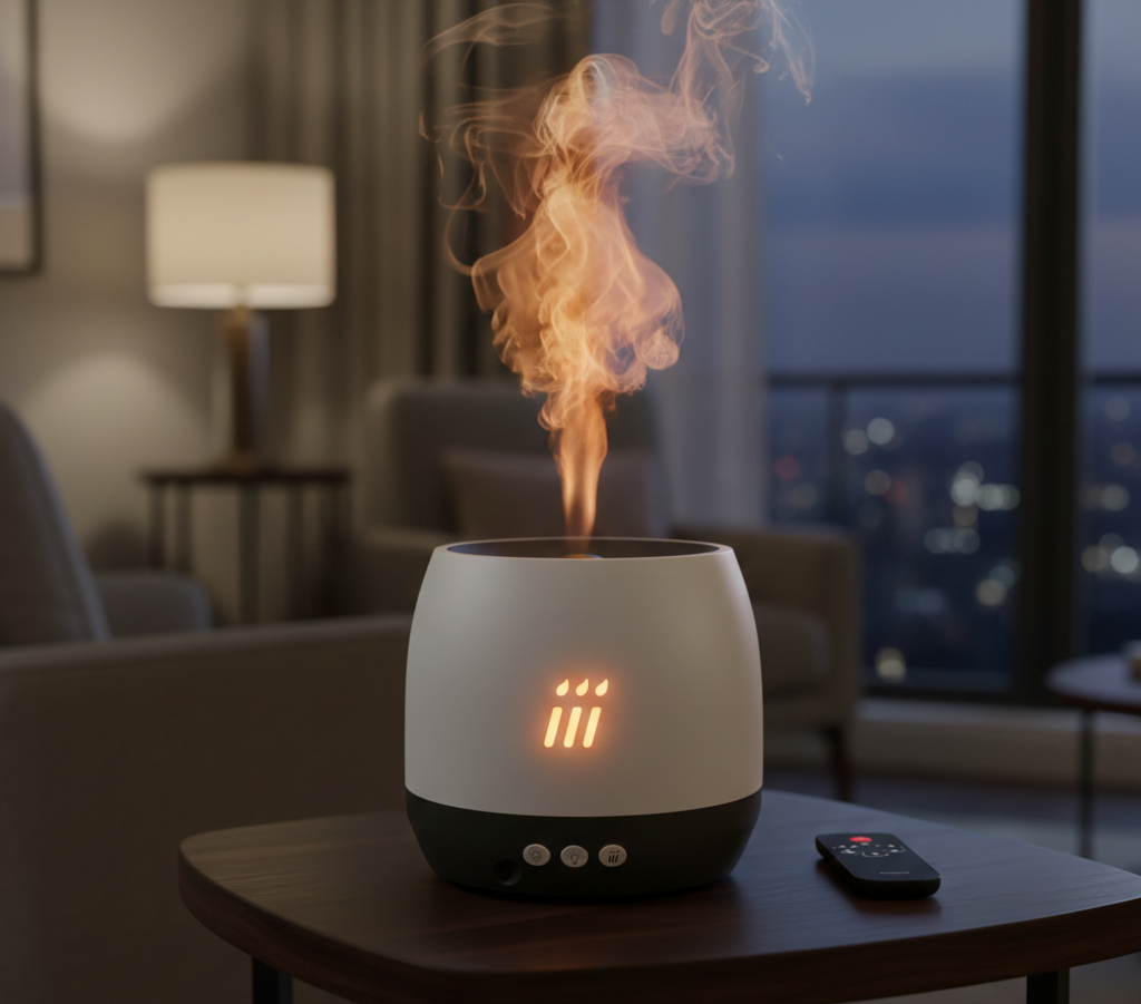 Ultrasonic Flame Aroma Diffuser