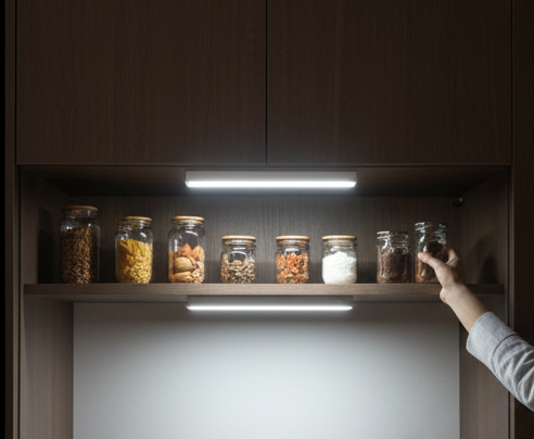 Motion-Activated Wardrobe Light